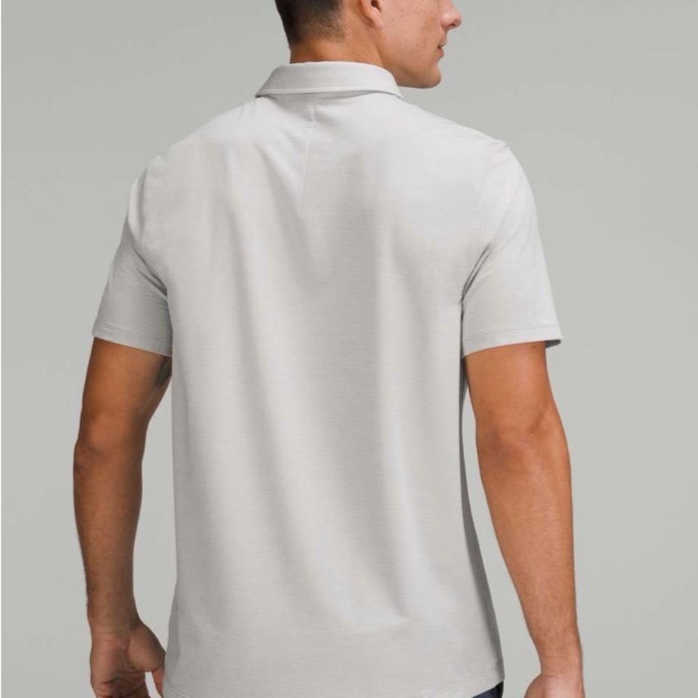 lululemon athletica Light Gray Evolution Polo Shi… - image 3